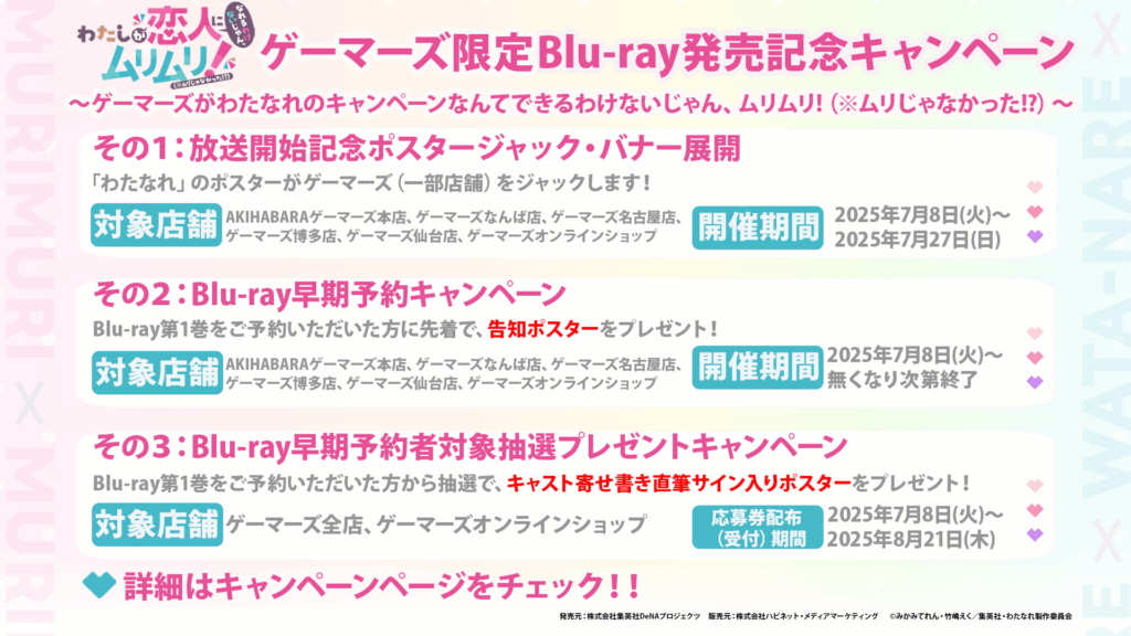 ゲーマーズでBlu-ray発売記念キャンペーンを開催！
